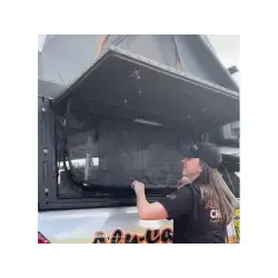 Moustiquaire d'ouverture latérale hardtop canopy camper Toyota HZJ79 SC Alu-Cab